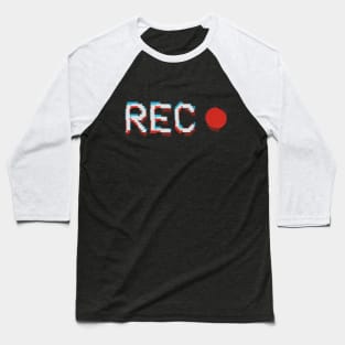 Record Button Baseball T-Shirt